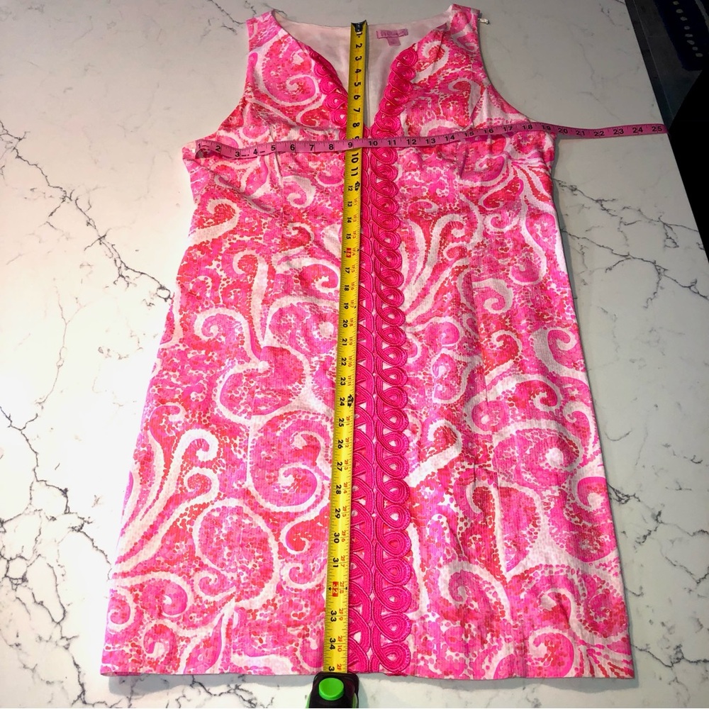 Lilly Pulitzer Ryder Pink Pout PBJ Print Lace Front Dress, Size 14, EUC WT's! - Picture 3 of 6